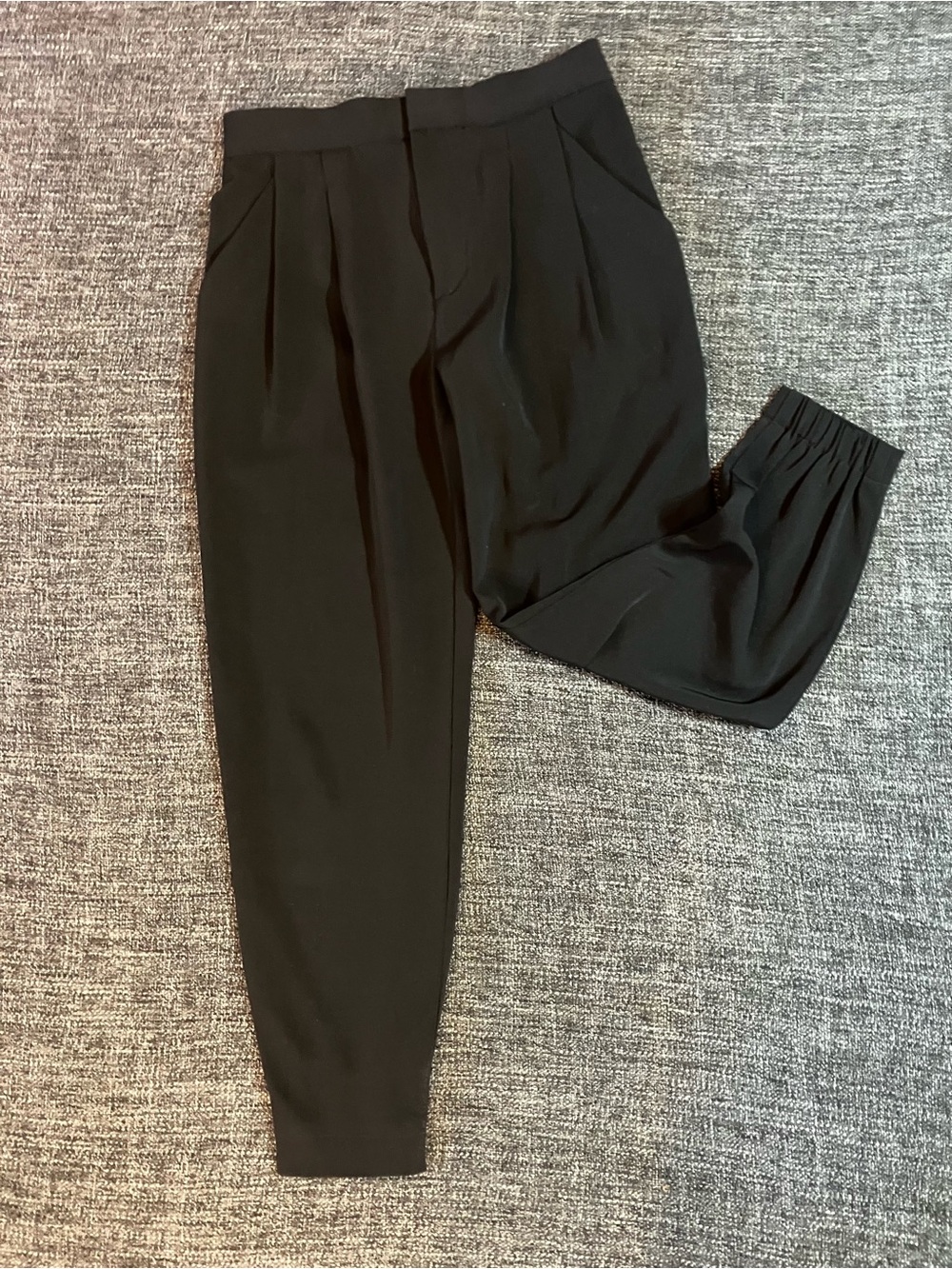 Uniqlo Black Tapered Dress Pants